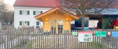 Der SB-Häuschen der Alte Schäferei - Bioland-Hof Förg in Bergheim. Foto: Sylvia Schaab