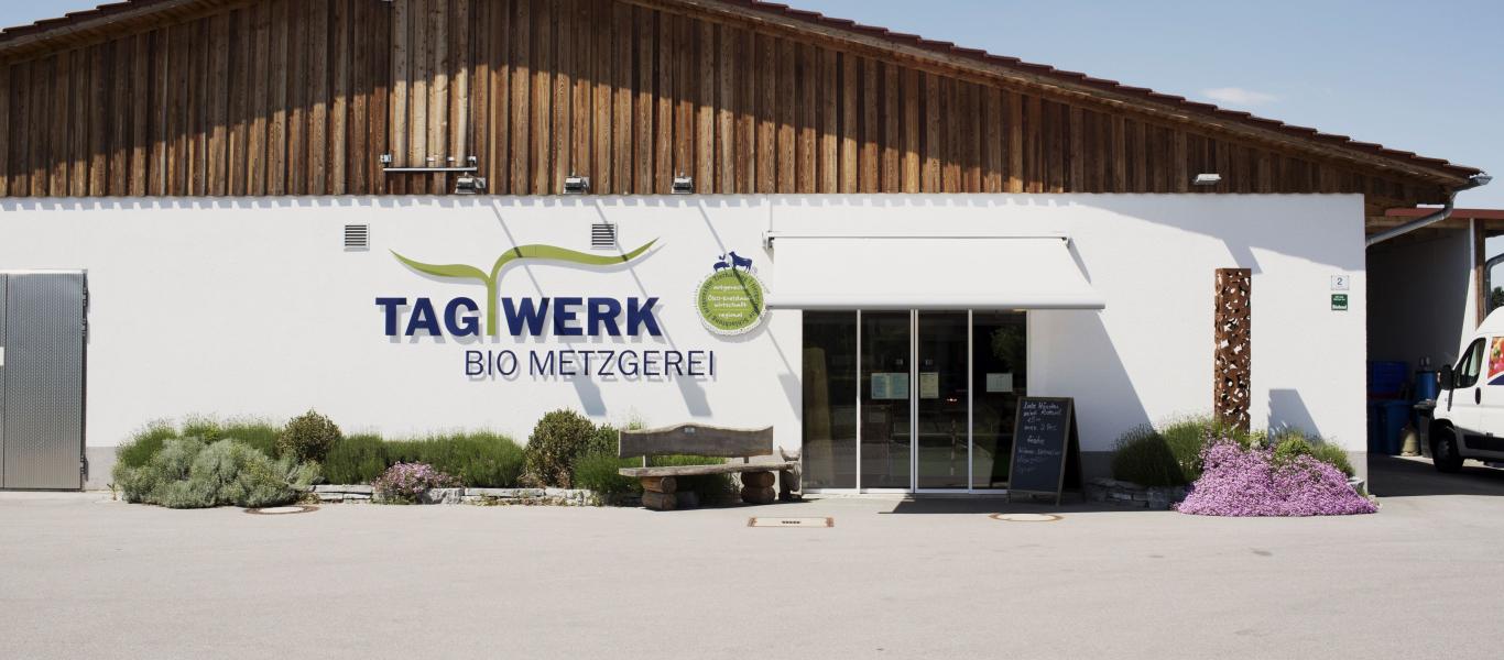 Das Gebäude von Tagwerk. 