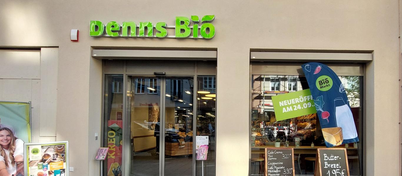 Denns BioMarkt neuen Markt in Augsburg Innenstadt.